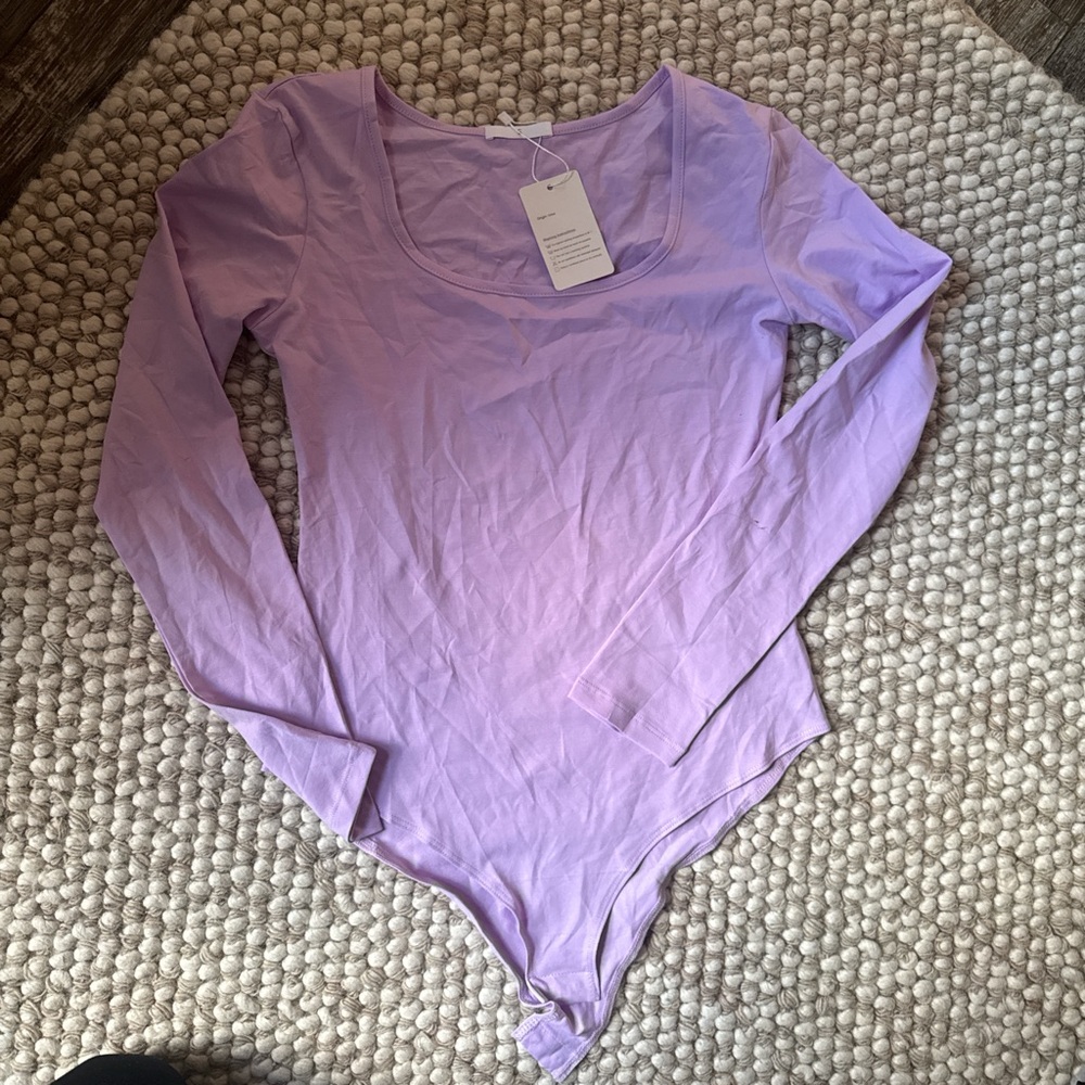 Lavender Long Sleeve Bodysuit